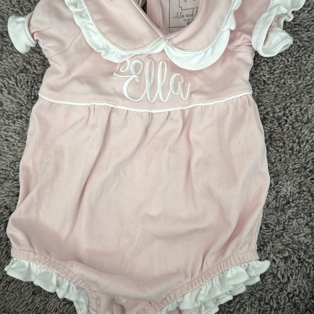 Pink Kids One Piece Bodysuit